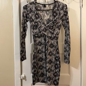 Snakeskin Print Dress